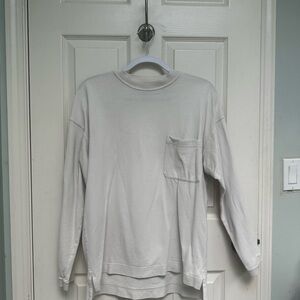 GAP Men's Long Sleeve Tee - Light Gray